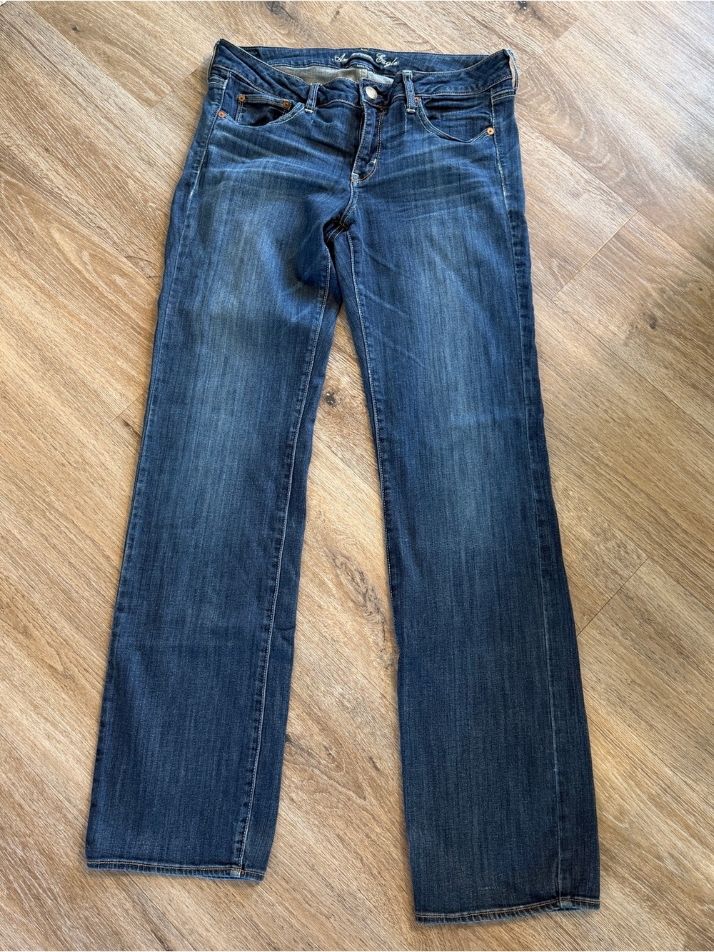 American Eagle stretch straight x long jeans